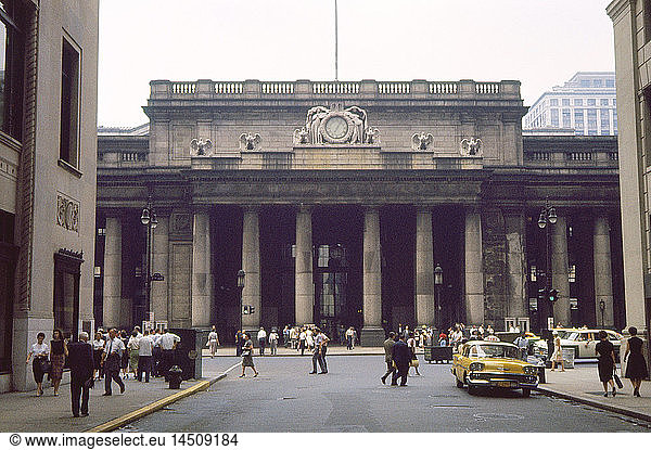 Pennsylvania Station  Façade  New York City  New York  USA  July 1961