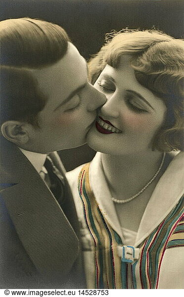 people  couples  love couple  France  circa 1926