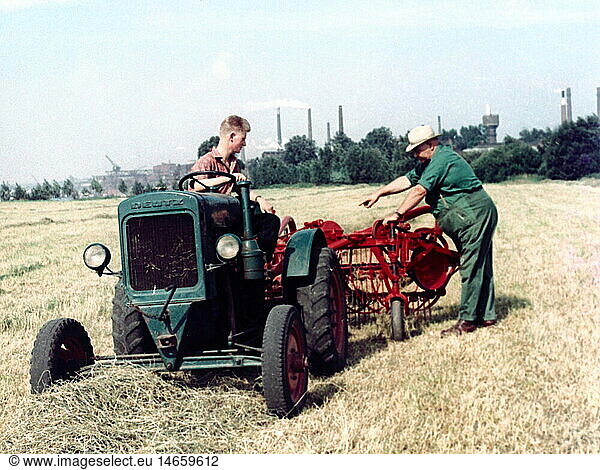 people  professions  farmer  Germany  1950s  profession