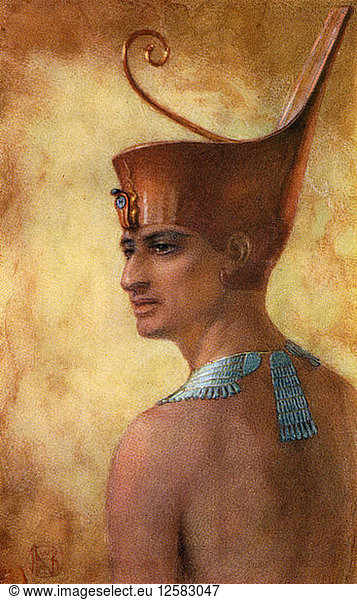 Pepi I  Ancient Egyptian pharaoh of the 6th dynasty  24th-23rd century BC (1926). Artist: Winifred Mabel Brunton