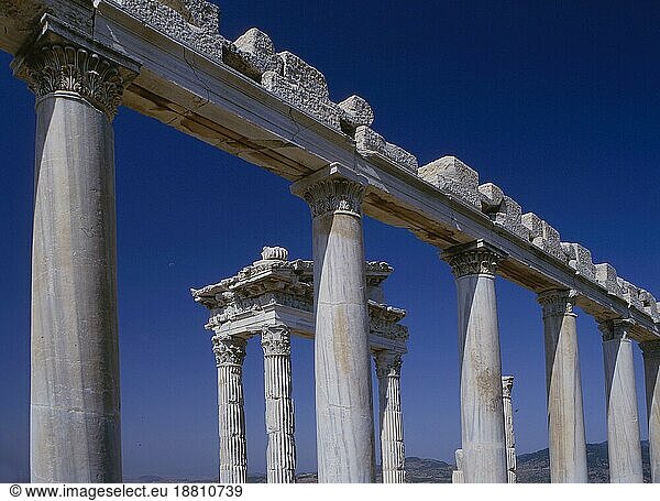 Pergamon Türkei Pergamon  Pergamum  Bergama Trajan-Tempel