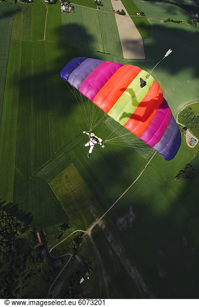 Person parachuting