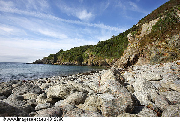 Petit Bot Bay im Süden von Guernsey Kanalinseln Europa