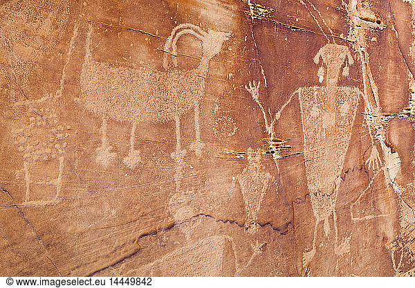 Petroglyphen der amerikanischen Ureinwohner