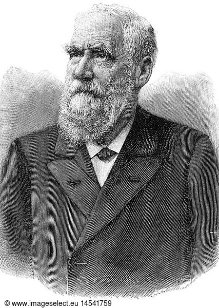 Pettenkofer  Max von  3.12.1818 - 10.2.1901  deut. Chemiker und Hygieniker  PortrÃ¤t  Xylografie  1901