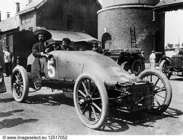 Pfeifenwagen von Lucien Hautvast  Circuit des Ardennes  Belgien  1904. Künstler: Unbekannt