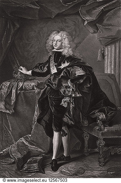 Philip V  King of Spain  1700 (1906). Artist: Braun and Co