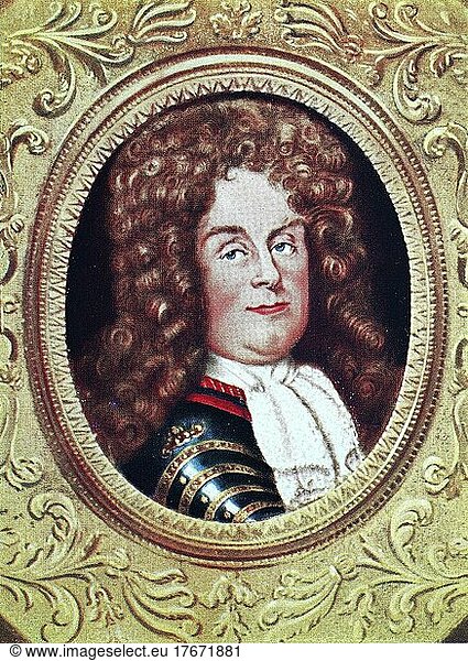 Philippe II. Duke of Orléans  Philippe Charles  2 August 1674  2 December 1723  was a member of the royal family of France and served as regent of the kingdom from 1715 to 1723  Historical  digital reproduction of a 19th century original