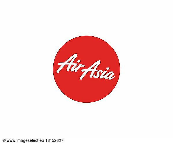 Philippines AirAsia  gedrehtes Logo  Weißer Hintergrund B