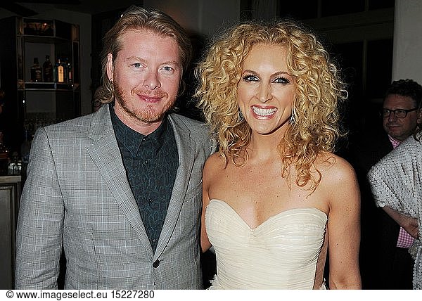 Phillip Sweet and Kimberly Schlapman of Little Big Town attend the Universal Music Group Chairman & CEO Lucian Grainge's annual Grammy Awards viewing party on February 10  2013 in Brentwood  California.