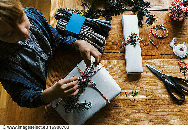 Photo of conscious Christmas and birthday present wrapping