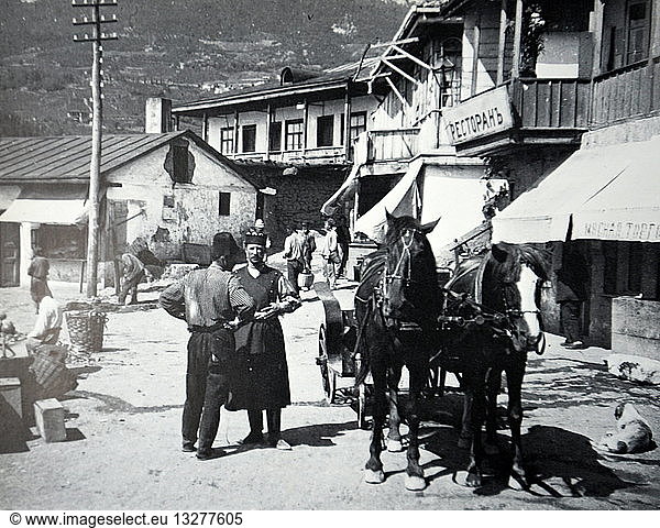 Photograph of Tartar restaurants and market in Gurzuf