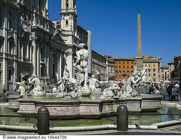 Piazza Navona  Rom  Italien  Europa.