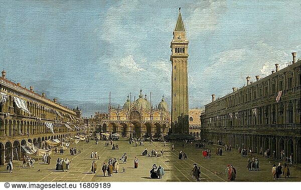 Piazza San Marco  Canaletto  1720's  Metropolitan Museum of Art  Manhattan  New York City  USA  North America.