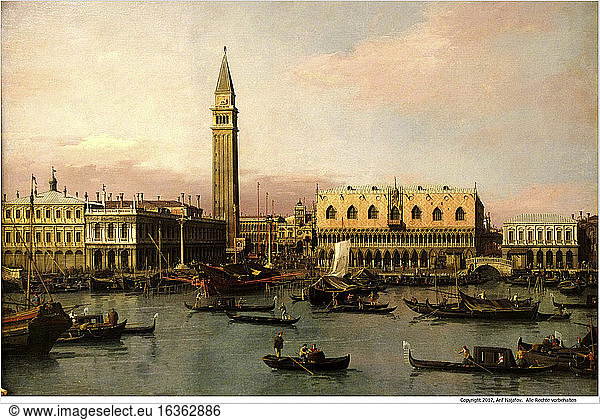 Piazzetta and Bacino di St Marco in Venice