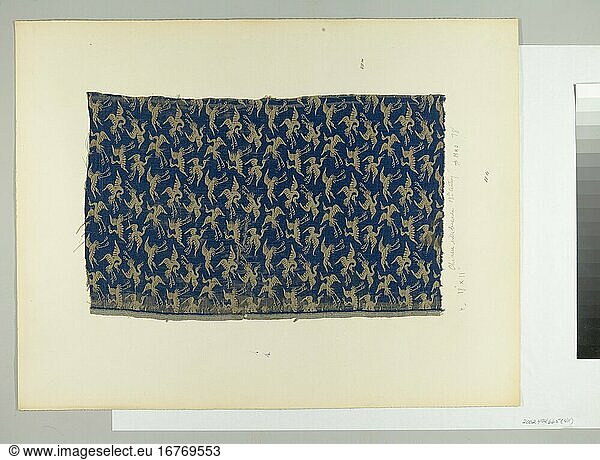 Piece  ca. 1615–1868. Edo period (1615–1868).
Silk  metallic thread  perhaps ramie  45.8 cm.
Inv. Nr. 2002.494.665
New York  Metropolitan Museum of Art.