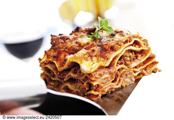 Piece of lasagna