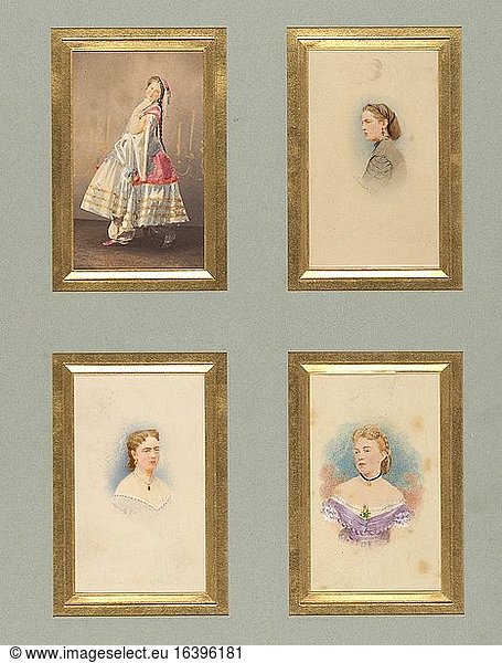 Pierson  Pierre-Louis 1822–1913.Unknown Sitters  Cartes-de-visite  ca. 1855–1865.Albumen silver prints from glass negatives  8.6 × 5.1 cm.Inv. Nr. 2005.100.410New York  Metropolitan Museum of Art.