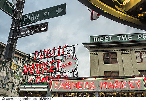 Pike Place Market  Seattle  Washington  USA