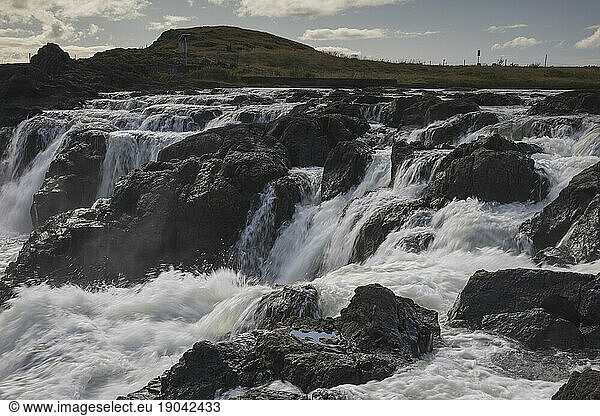 Pingvellir national park in Iceland waterfalls