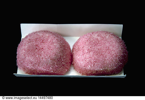 Pink Coconut-Covered Cakes