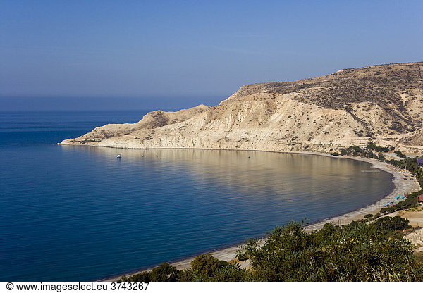 Pissouri Bay  Pissouri Beach  Pissouri Jetty  South Coast of Cyprus  Europe