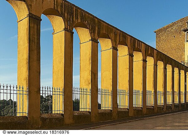 Pitigliano aqueduct  Tuscany  Italy  Europe