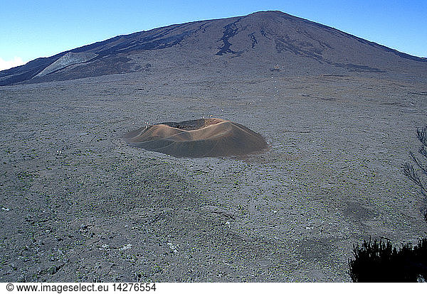 Piton de la Fournaise shield volcano  Reunion island  Indian Ocean  Africa