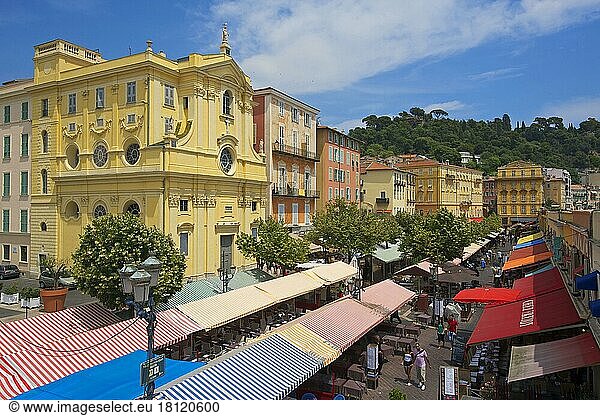 Place Charles  Altstadt von Nizza  Cote d'Azur  Alpes-Maritimes  Provence-Alpes-Cote d'Azur  Frankreich  Europa