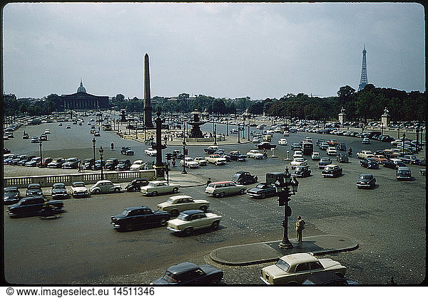 Place de la Concorde  Paris  France  1961
