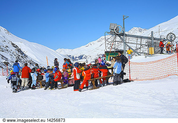 Plan de Jeu ski lift  Pays du Saint Bernard  Switzerland  Europe