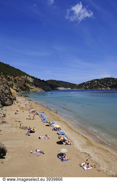 Platja S'Aigua Blanca Strand  Ibiza  Pityusen  Balearen  Spanien  Europa