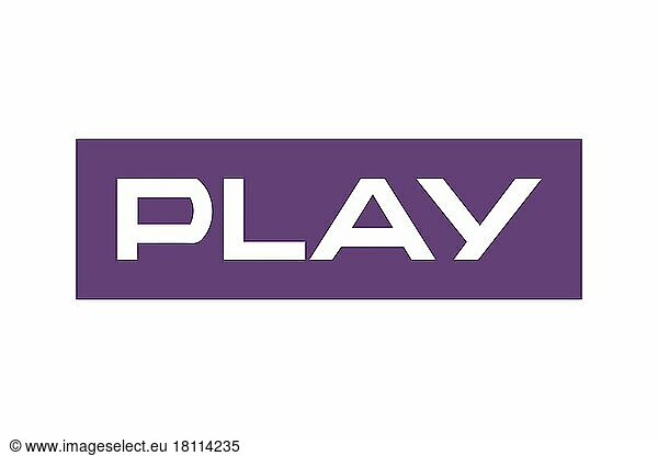 Play telecommunications  Logo  Weißer Hintergrund