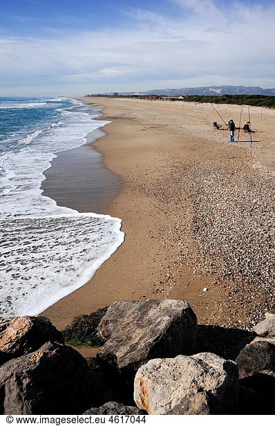 Playa de Viladecans en Reserva Natural del Delta del Llobregat  Barcelona  Catalunya  EspaÃ’a