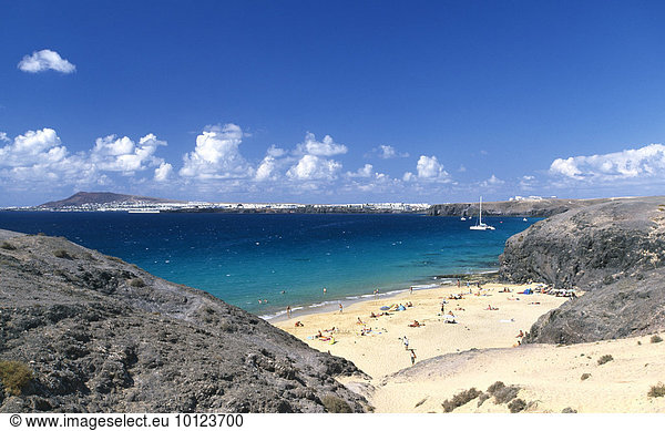 Playa Papagayo  Lanzarote  Kanarische Inseln  Spanien  Europa