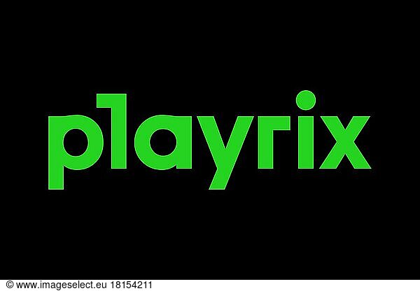 Playrix  Logo  Black background