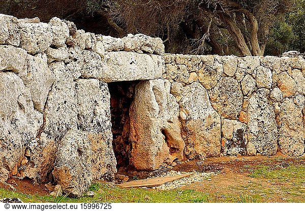 Poblado talai?tico de Son Catlar (Bronze Age). Ciutadella. Minorca. Balearic Islands. Spain.