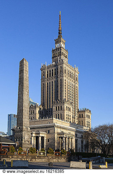 Polen  Warschau  Palast der Kultur und Wissenschaft