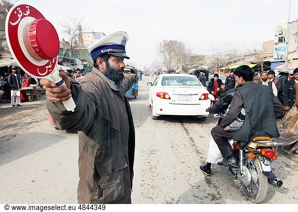 Police officer at work in Kunduz  Afghanistan