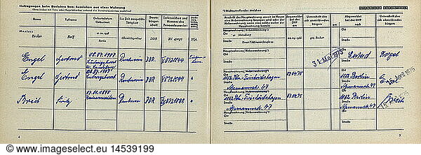 politics  Germany  East-Germany  housebook  core  registration of move-ins and move-outs  1970s