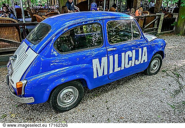 Polizeiauto-Oldtimer.