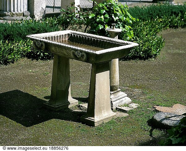 Pompeii in Italy  City destroyed and completely buried during an Eruption of the Volcano Mount Vesuvius in August 79  a Unesco World Heritage Site since 1997