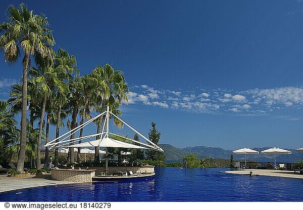 Poolanlage des D-Hotel Maris bei Marmaris  türkische Ägäis  türkische Ägäis  Türkei  Asien