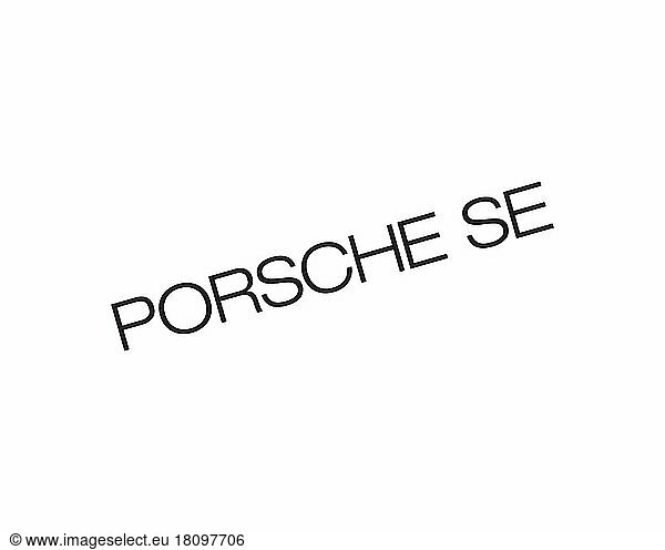 Porsche SE  gedrehtes Logo  Weißer Hintergrund