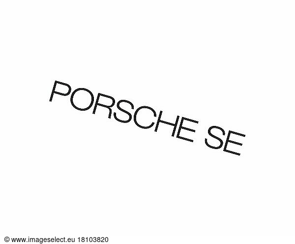 Porsche SE  gedrehtes Logo  Weißer Hintergrund B