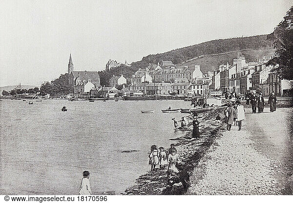 Port Bannatyne  Isle of Bute  Firth of Clyde  Schottland  hier im 19. Jahrhundert. Aus Around The Coast  An Album of Pictures from Photographs of the Chief Seaside Places of Interest in Great Britain and Ireland  veröffentlicht in London  1895  von George Newnes Limited.