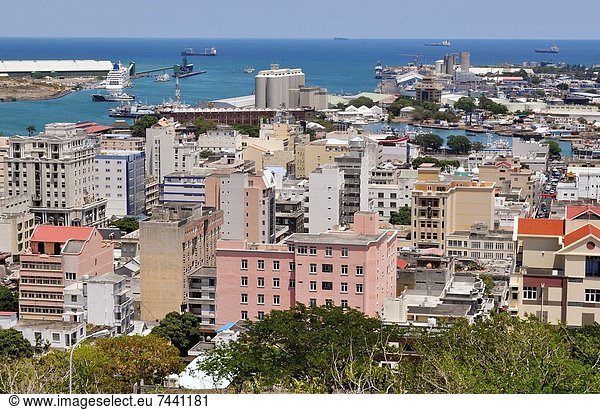 Port Louis Hauptstadt Großstadt Ansicht Festung Adelaide Mauritius