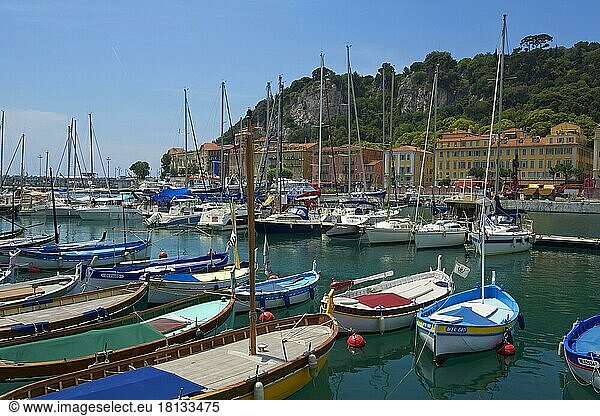 Port Lympia  Quartier du Port  Altstadt  Nizza  Cote d'Azur  Alpes-Maritimes  Provence-Alpes-Cote d'Azur  Frankreich  Europa