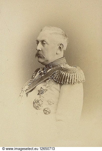 Porträt des Fürsten Alexander Arkadjewitsch Suworow (1804-1882)  Graf Rymniksky  um 1874.