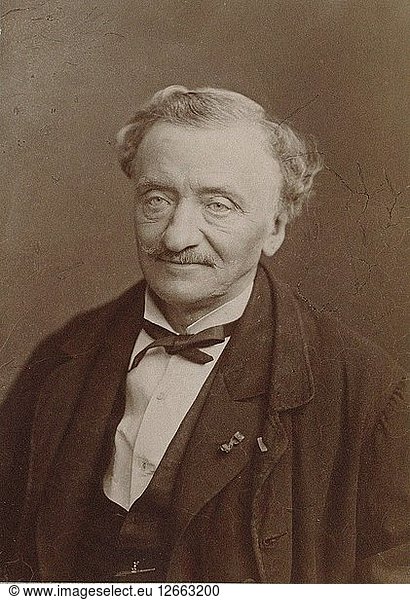 Porträt des Komponisten Antoine Elwart (1808-1877)  um 1870.